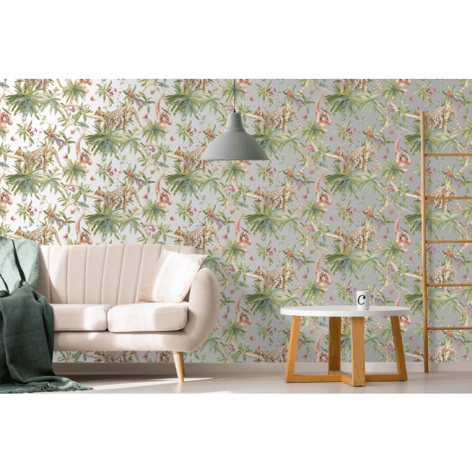 Jungle Animals Silver 90692 by Holden Decor
