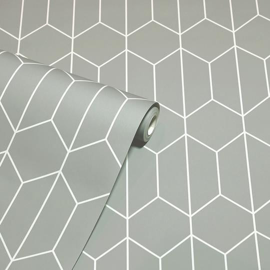 Linear Geo Grey 909700 by Arthouse