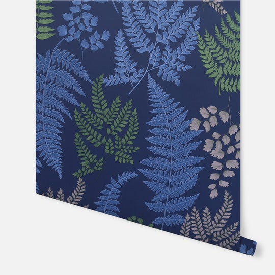 Botanical Fern Navy/Grey 909800 by Arthouse