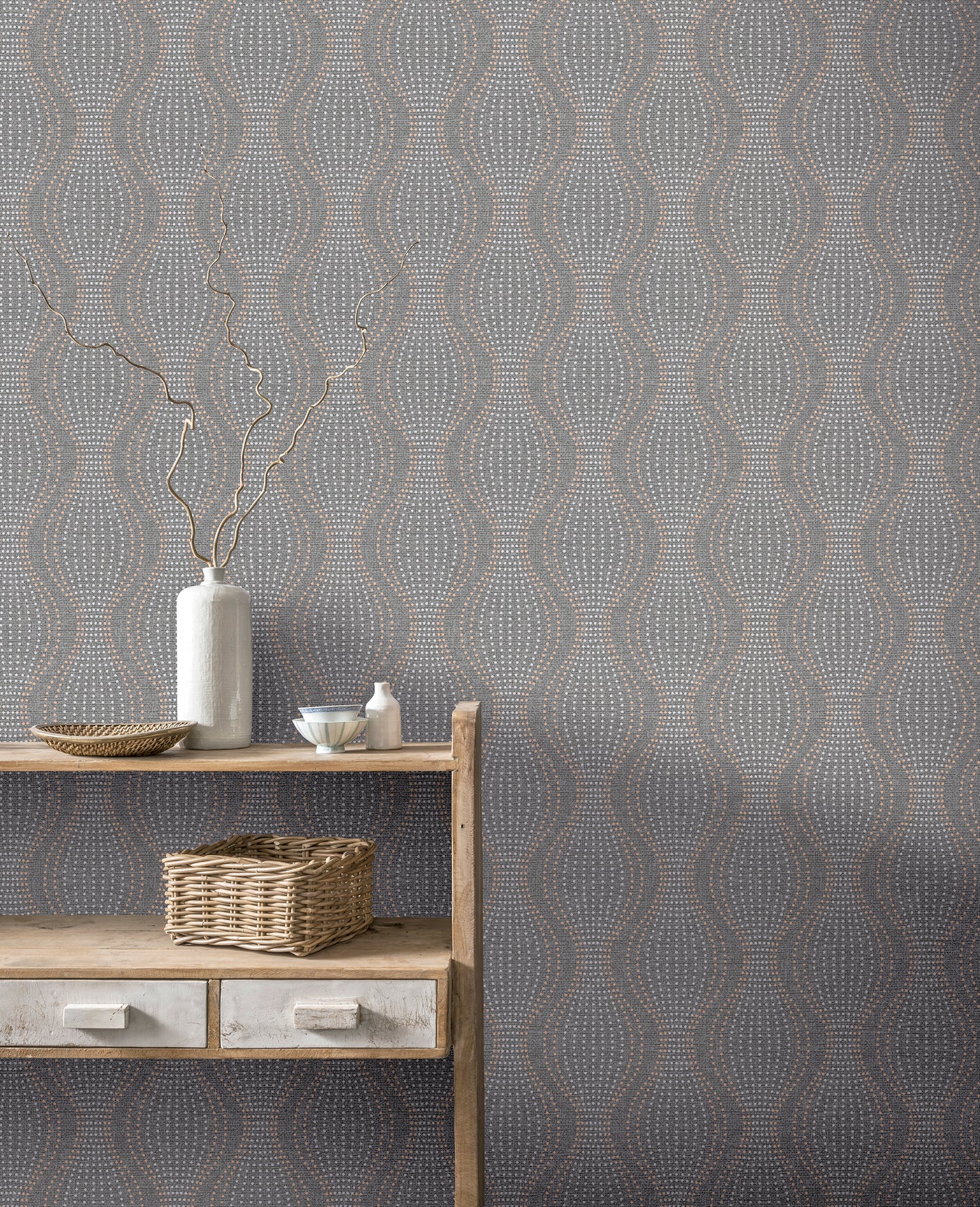 Calico Dot Gunmetal 921001 by Arthouse