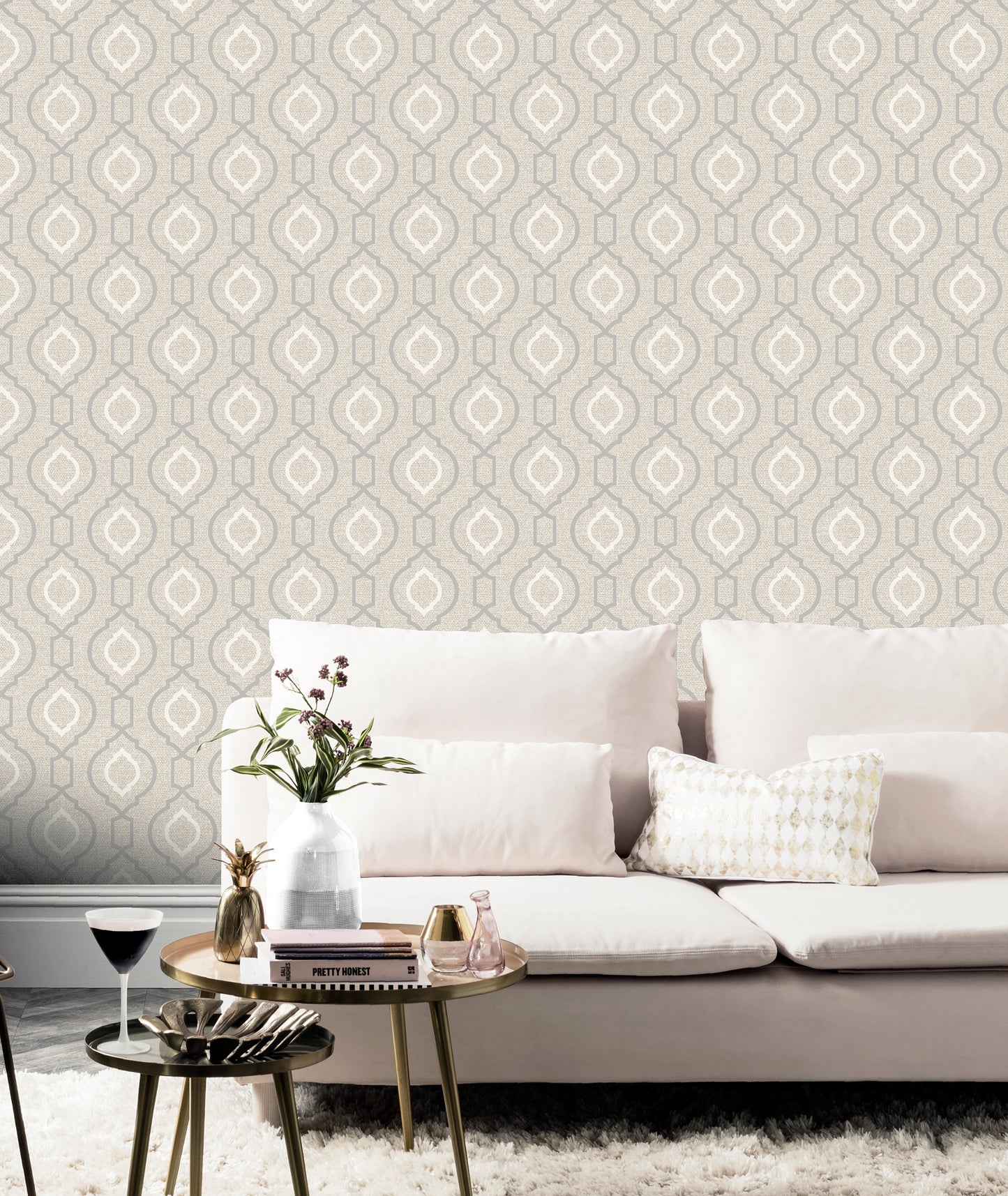Calico Trellis Neutral 921403 by Arthouse