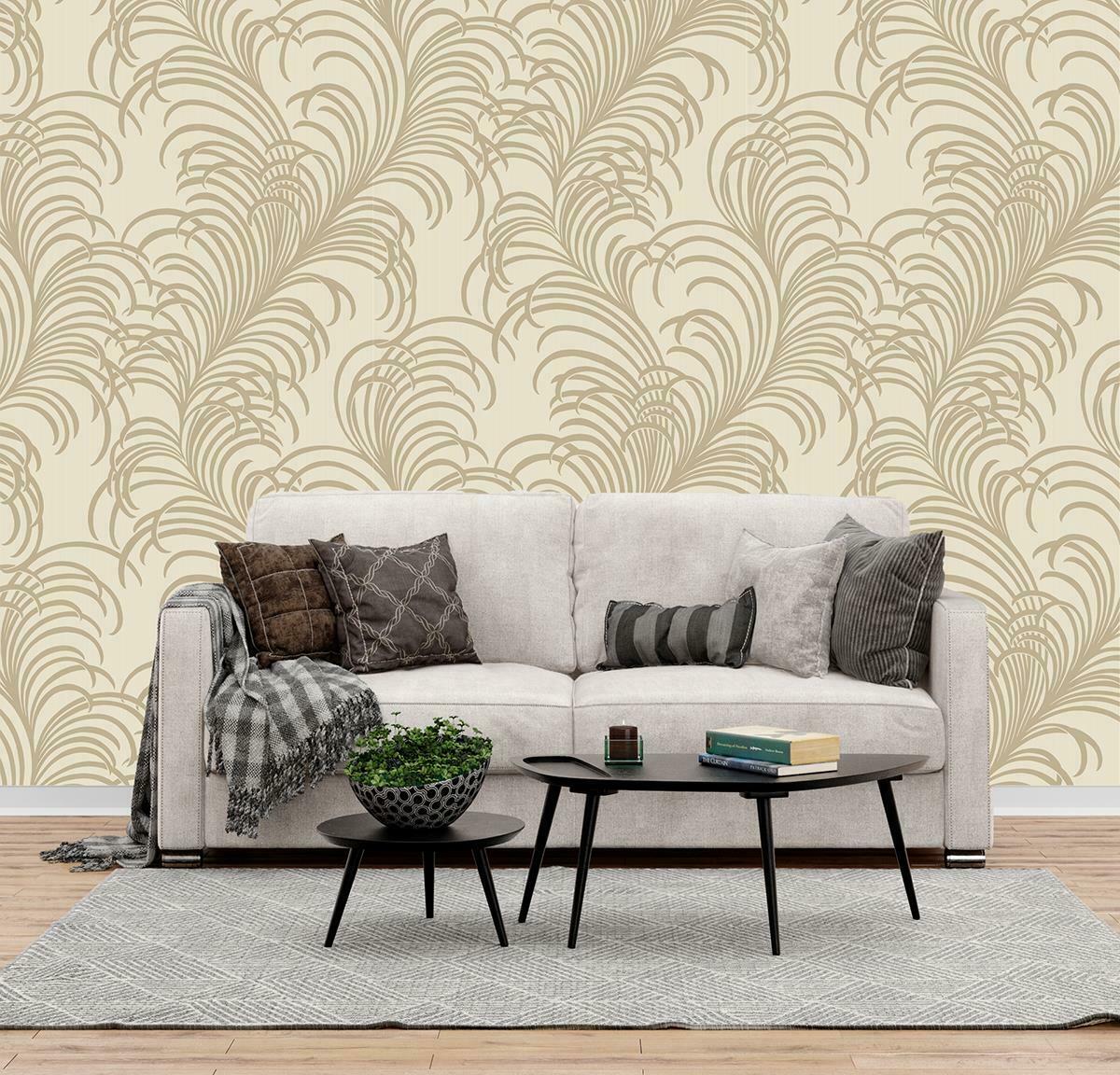 Cabaret Feather Cream A46502 by Grandeco