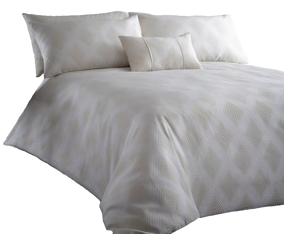 Audley Cream Duvet Cover Set by Portfolio Home