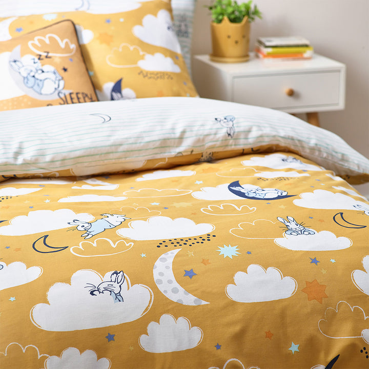 Sleepy Head Peter Rabbit Ochre Duvet Set by Peter Rabbit.