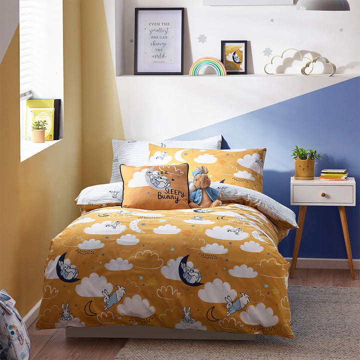 Sleepy Head Peter Rabbit Ochre Duvet Set by Peter Rabbit.