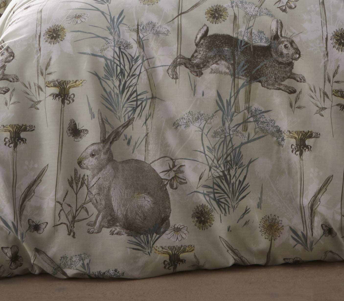 Rabbit Meadow Sage Duvet Cover Set by Portfolio Home