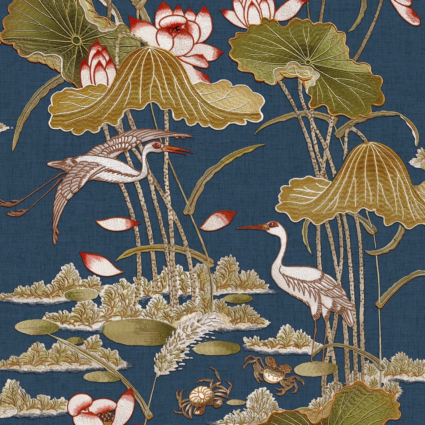 Tapestry Lotus Pond Purple TP422705 by Design ID