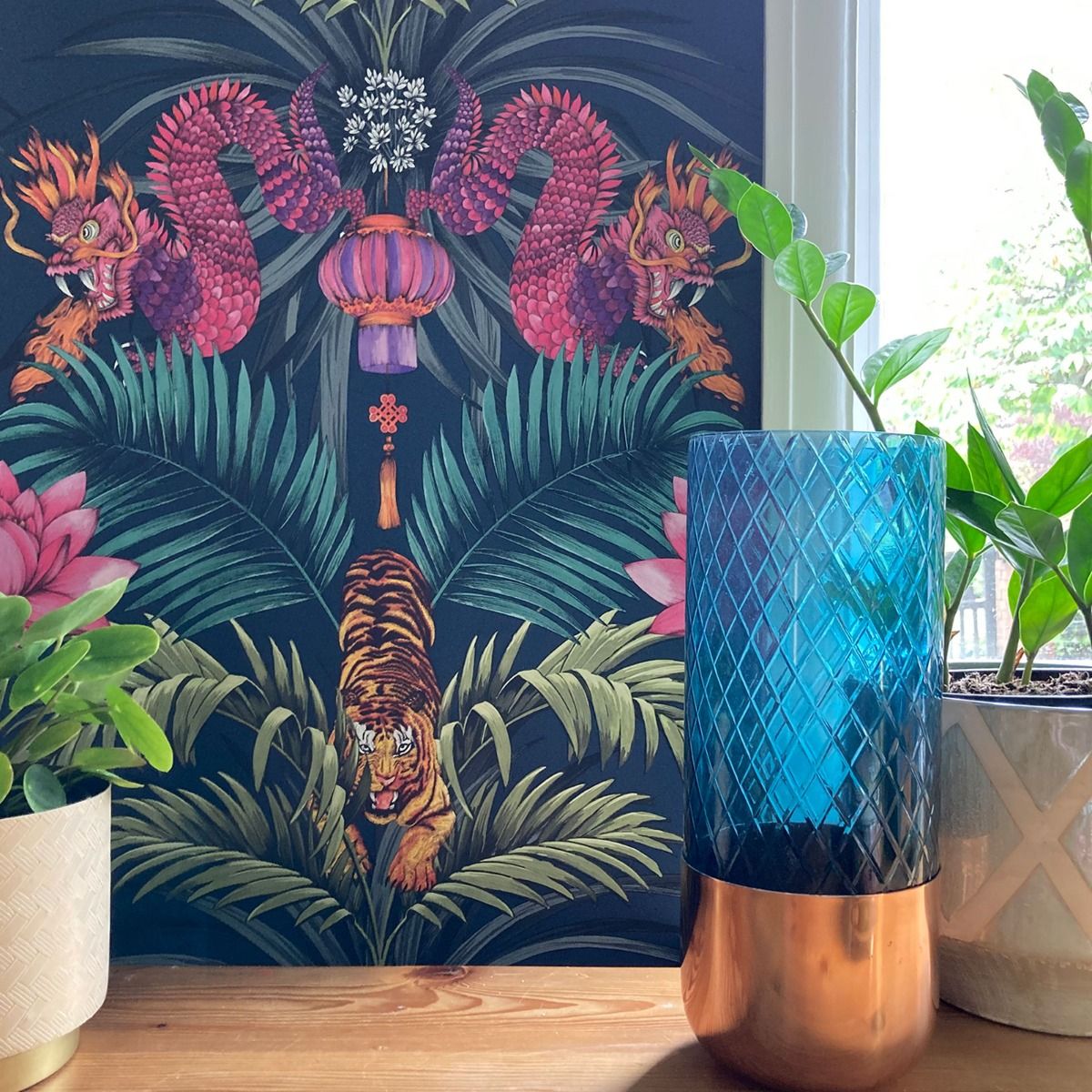 Wilson Oriental Tiger Blue 3910 by Belgravia Decor