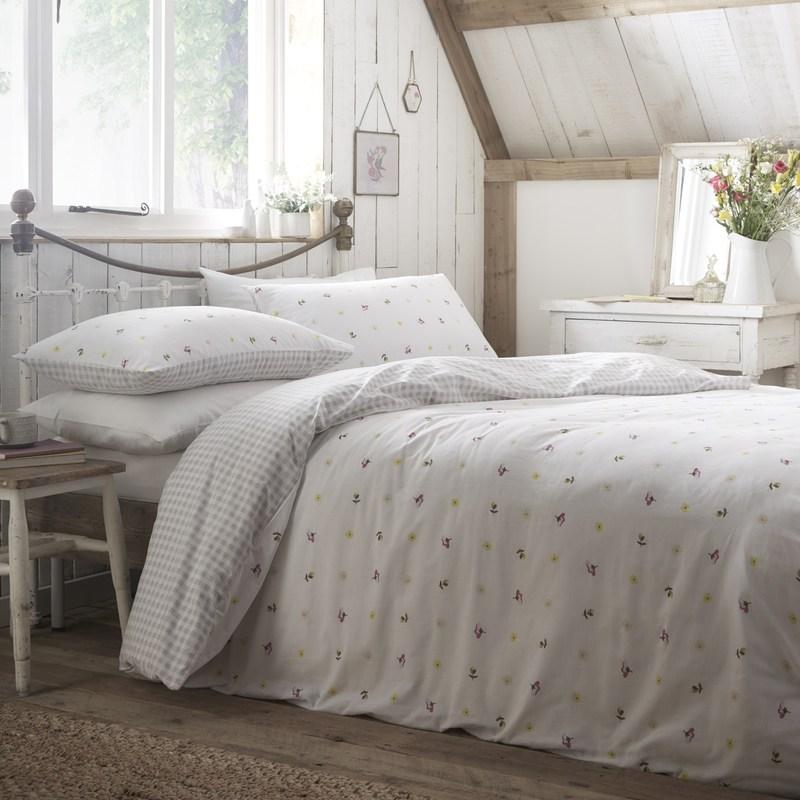 Cottage Garden Grey Duvet Cover Set by Portfolio Home