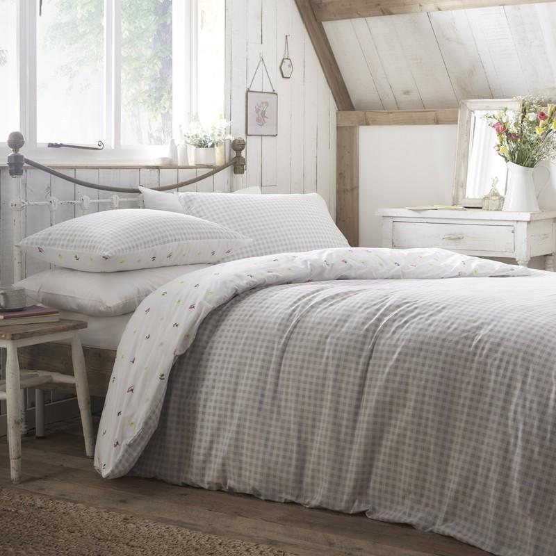 Cottage Garden Grey Duvet Cover Set by Portfolio Home