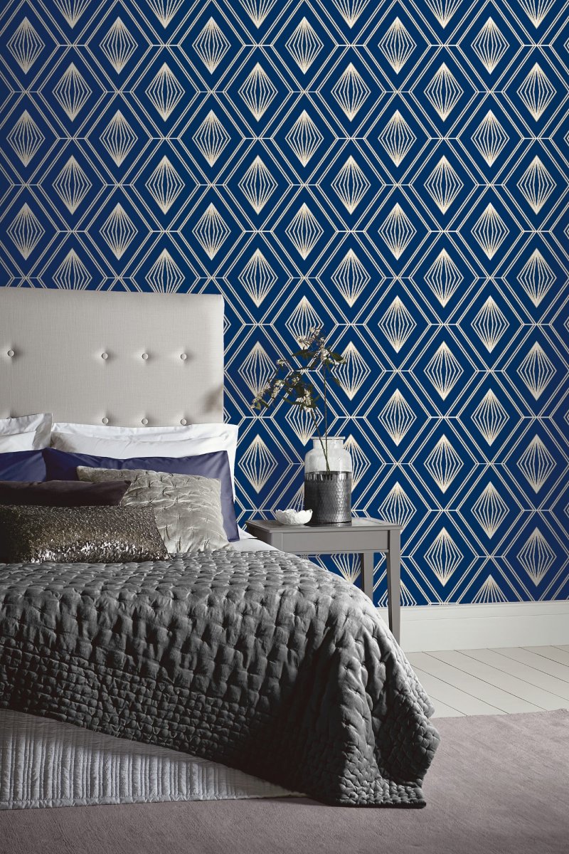 Glitter Diamond Navy 910001 by Arthouse