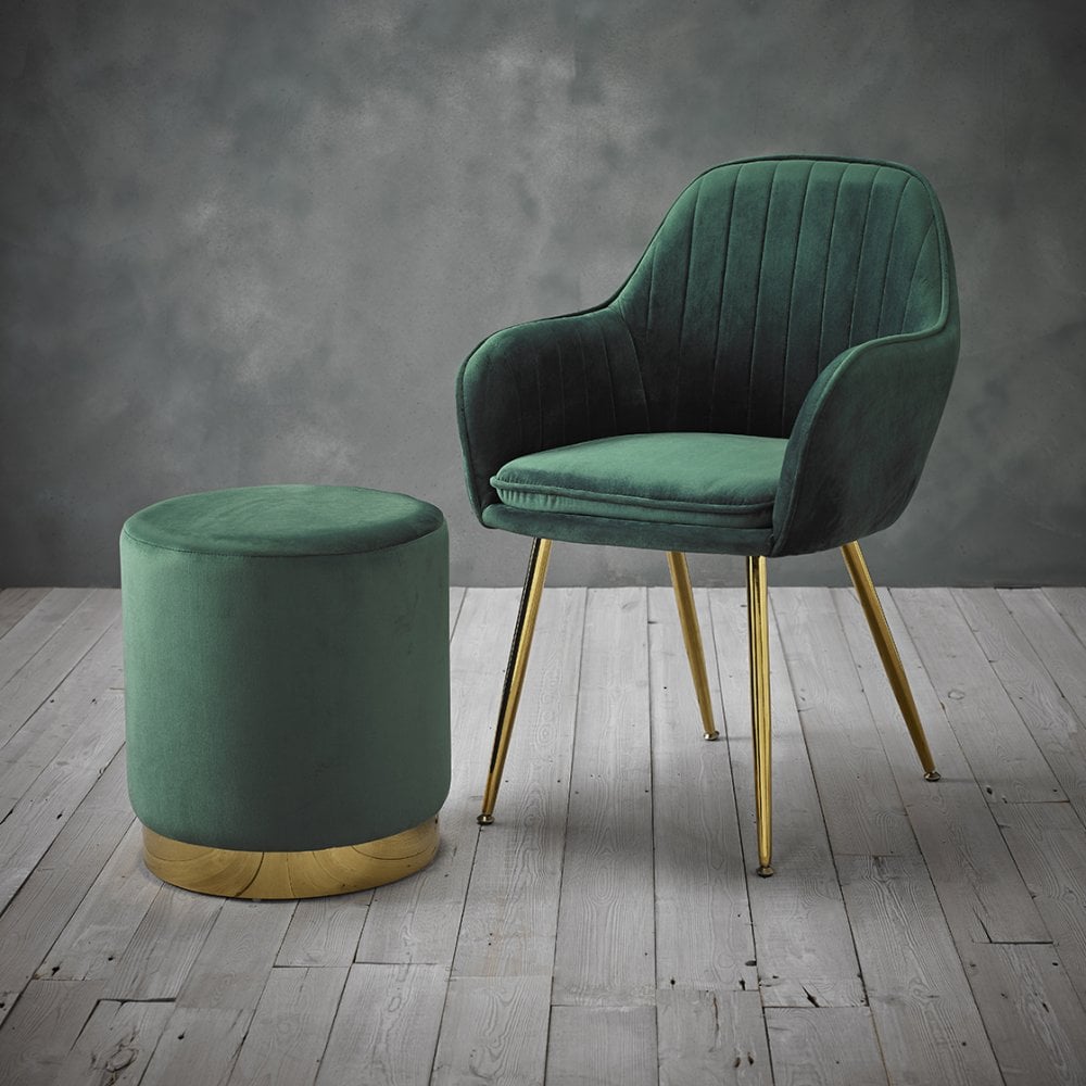Lara Pouffe Forest Green