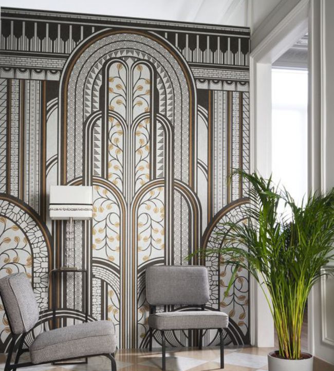 Panoramique Paravent Noir Or 85879242 by Casadeco (DHD)