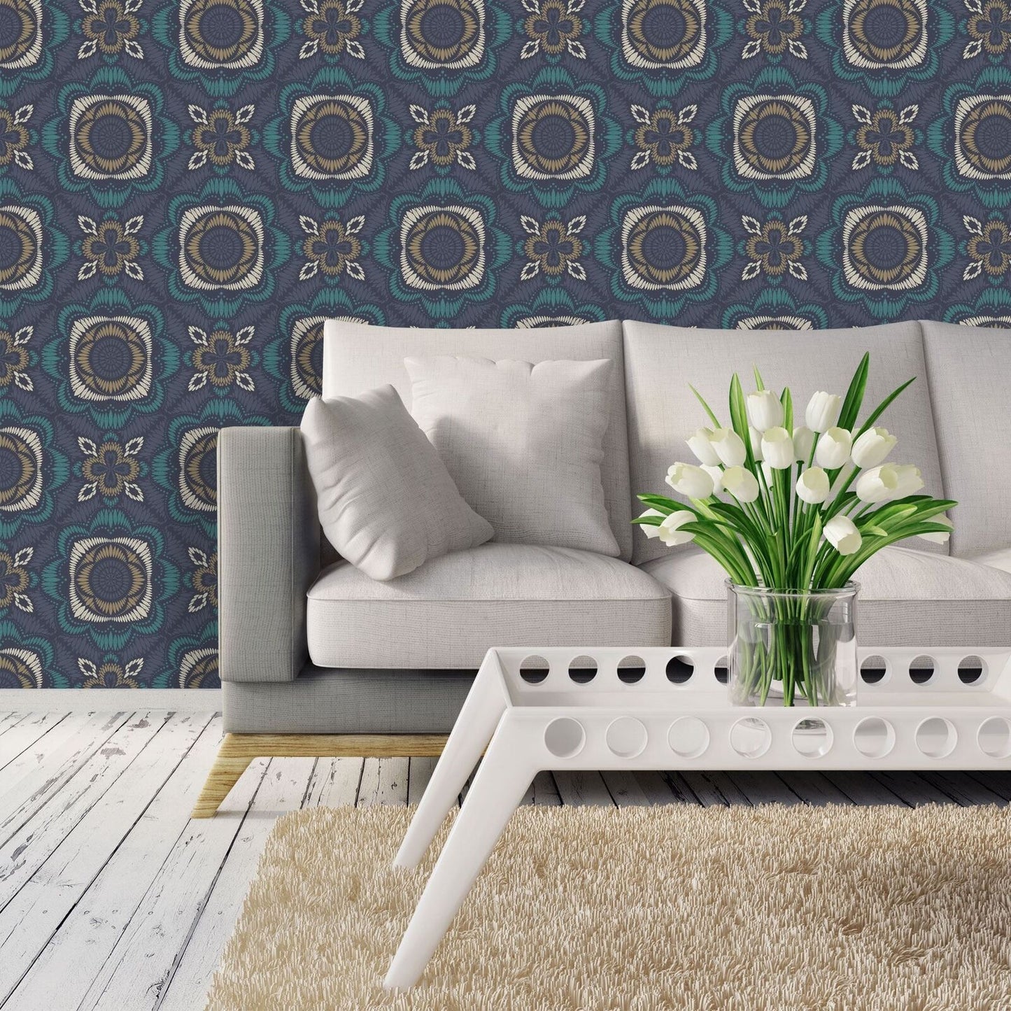 Aurora Teal 97873 by Holden Decor