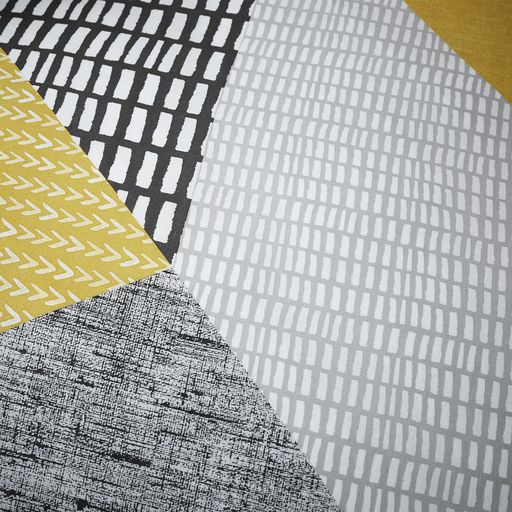 Larsson Geo Ochre Duvet Cover Set by Catherine Lansfield