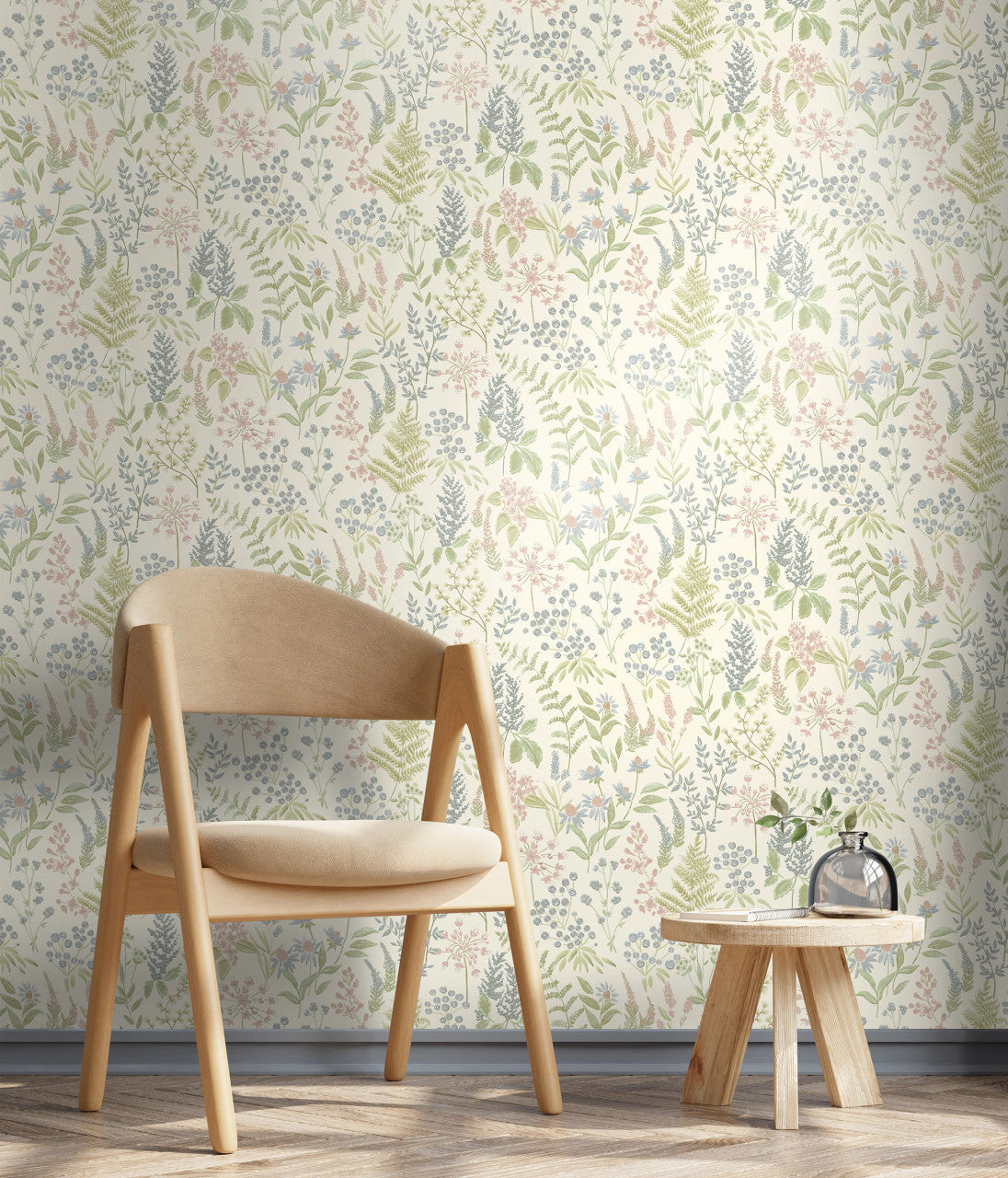 Floral Sprig Pink/Cream 13661 by Holden Decor