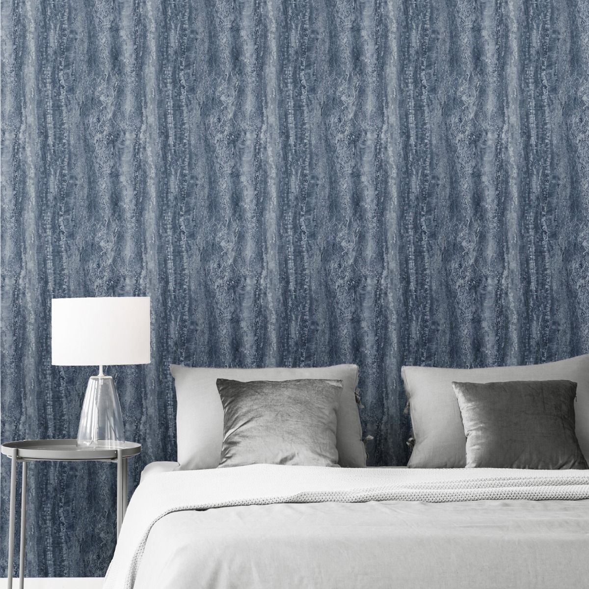 Eterna Marble Blue Wallpaper 186514 by Muriva