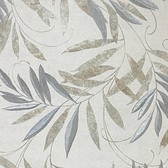 Luxury Leaf Natural Grey 299300 by Arthouse (DD)