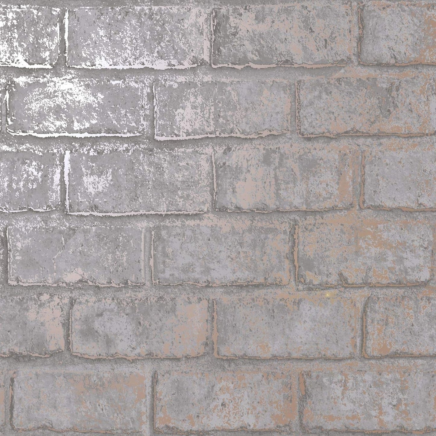 Glistening Brick Slate/Rose Gold 12951 by Holden Decor