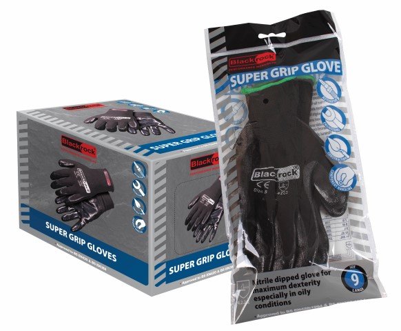 Lightweight Nitrile Super Grip Gloves by Blackrock - Box of 48