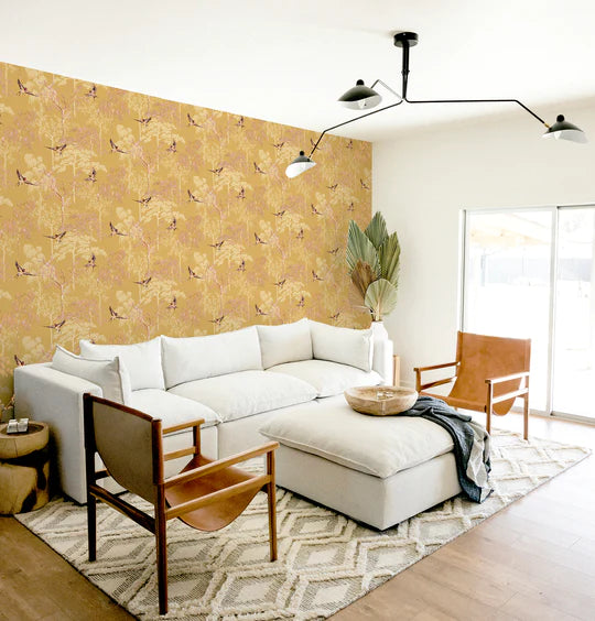 Japanese Garden Ochre 908002 by Arthouse (DD)