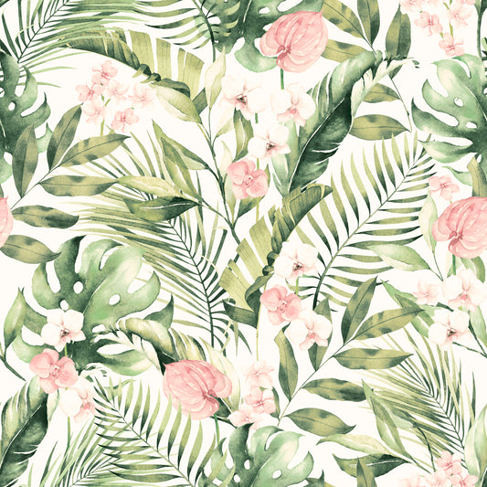 Tropical Floral Pink & Green 924906 by Arthouse (DD)