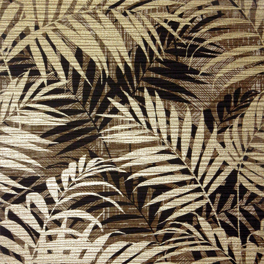 Textured Palm Gold/Chocolate 925106 by Arthouse (DD)