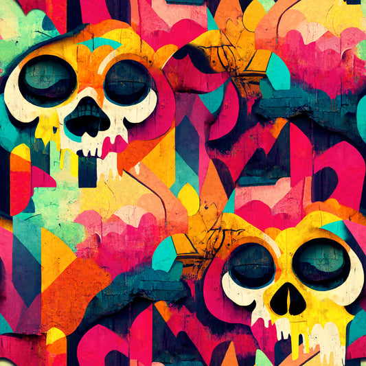 Skull Graffiti Multi 925107 by Arthouse (DD)