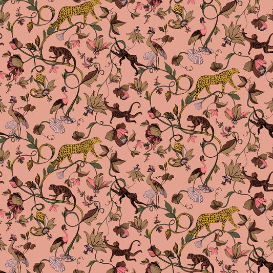 Exotic Wildings Wallpaper Blush EXOTIC/WP1/BL by Furn.