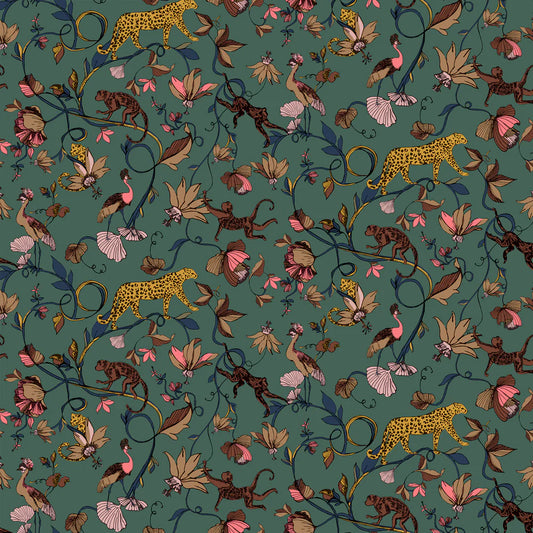 Exotic Wildings Wallpaper Blush EXOTIC/WP1/JA by Furn.