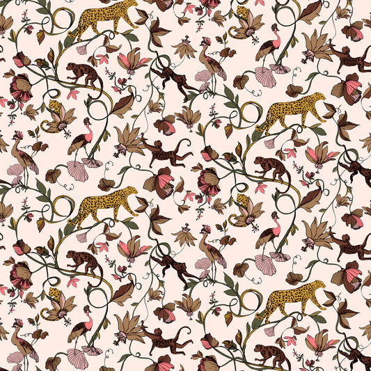 Exotic Wildings Wallpaper Natural/Multi EXOTIC/WP1/NA by Furn.