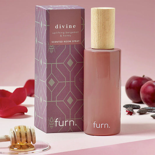 Divine Bergamot, Honey, Plum & Tonka Scented Room Spray by Furn.