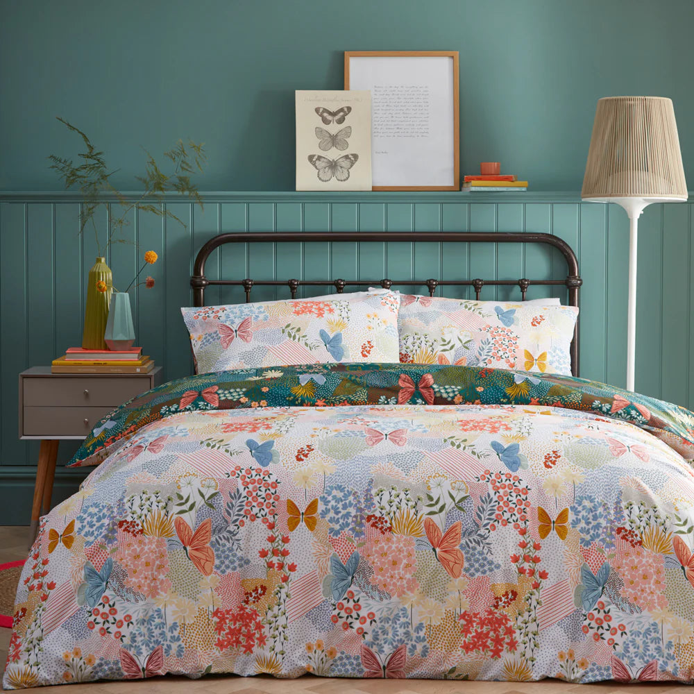 Forage Teal Duvet Cover Set by furn.