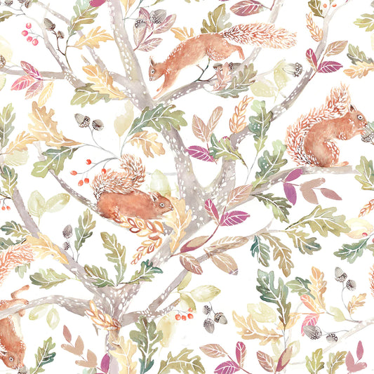 Scurry of Squirrels Auburn WA170154 by Voyage Maison, Extra Wide 1.4m (DD)