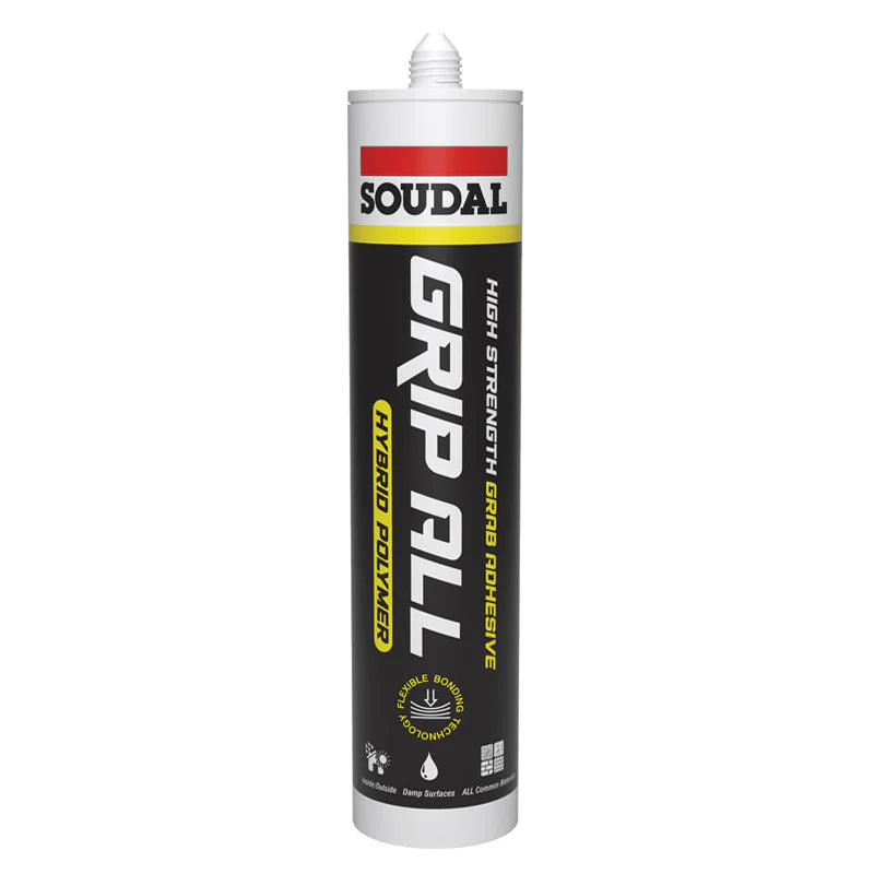 Soudal Grip All Hybrid Polymer Adhesive 290ml White