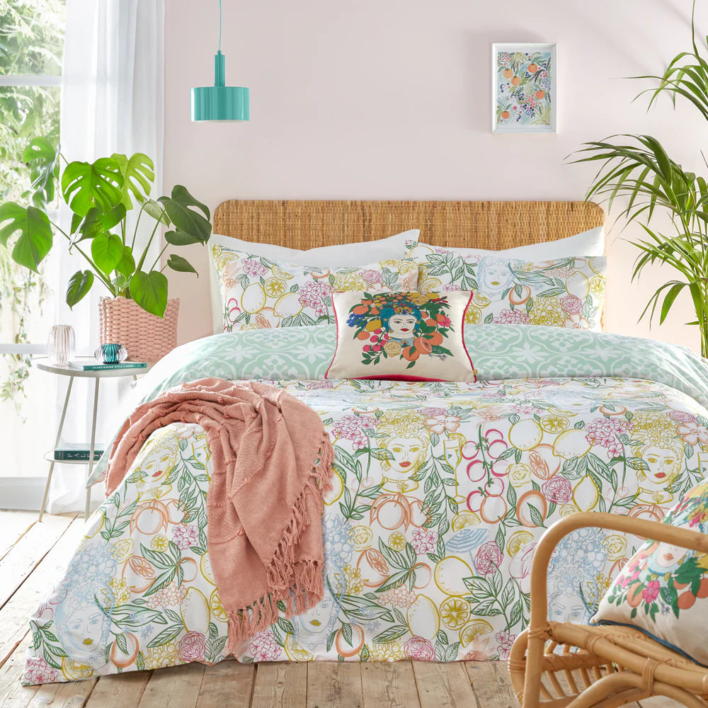 Taormina Floral Duvet Cover Set by furn.