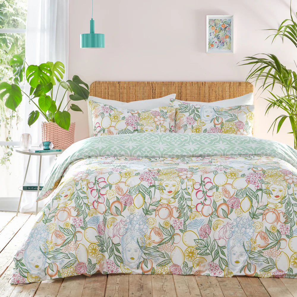 Taormina Floral Duvet Cover Set by furn.