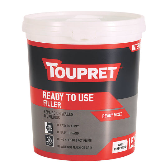 Toupret Ready To Use Interior Filler 1.5kg