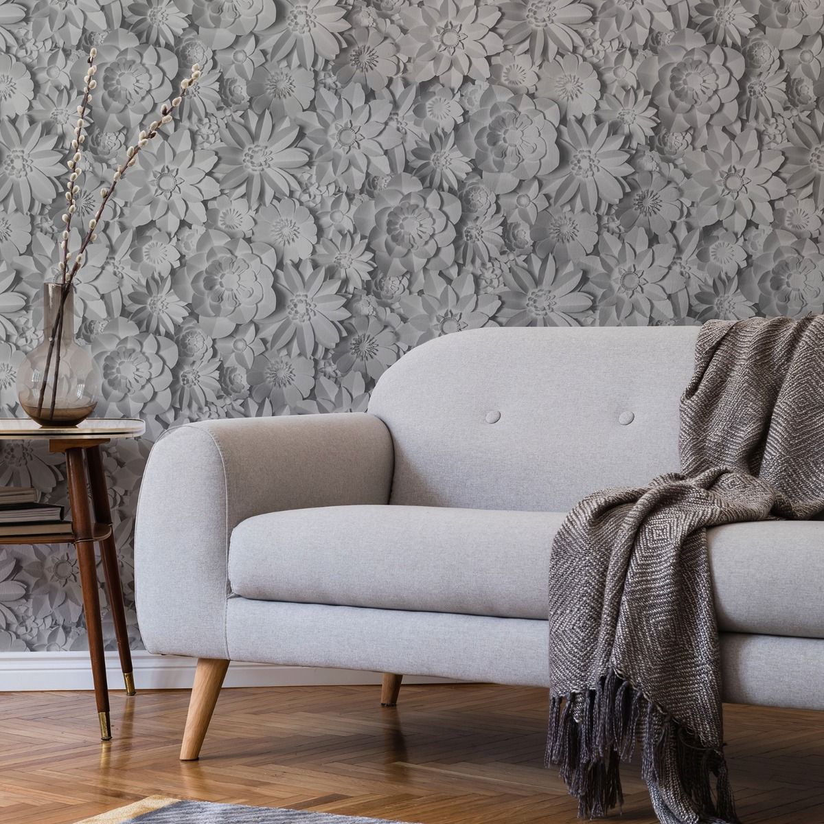 Dimensions Grey Wallpaper FD42691 by Fine Decor