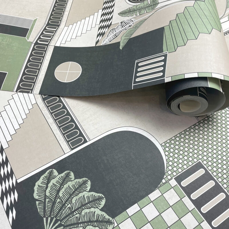 Medina Green Wallpaper 13100 by Holden Decor