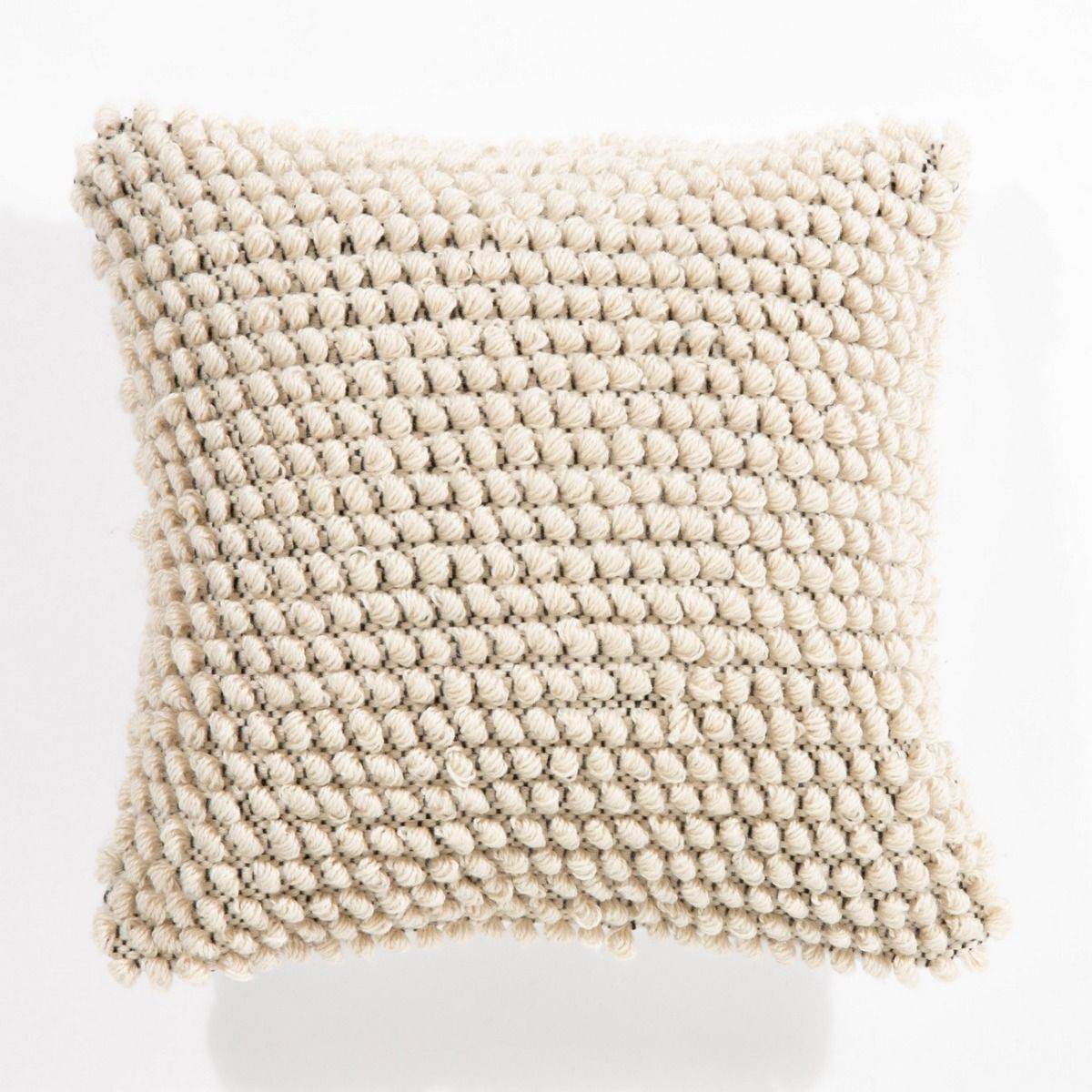 Lickey Square Boucle Cream Cushion, 45x45cm by Esselle (DD)