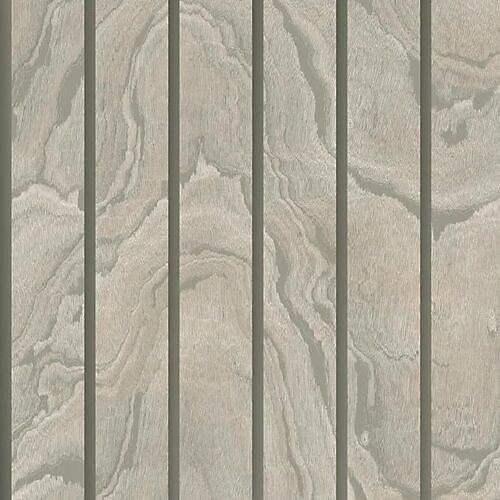 Woodgrain Panel Natural Wallpaper 193501 by Muriva