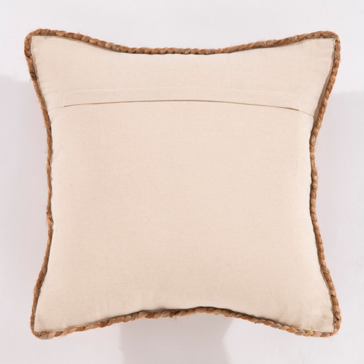 Sherwood Square Jute Natural Cushion, 45x45cm by Esselle (DD)