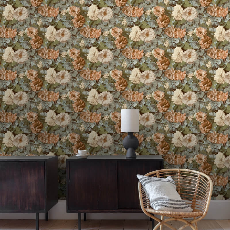 Gramersy Floral Park Beige WL2101 by Grandeco