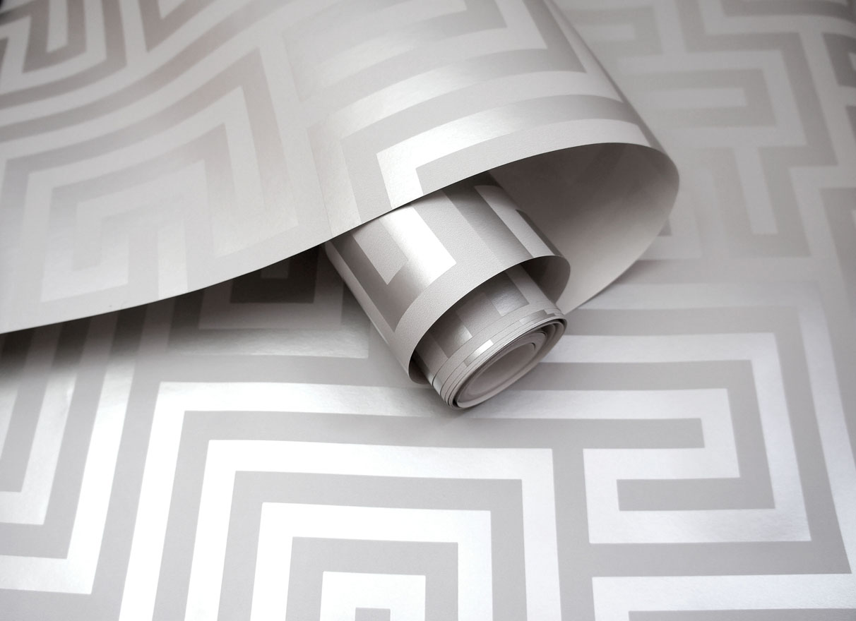 Glistening Maze Grey 12910 by Holden Decor
