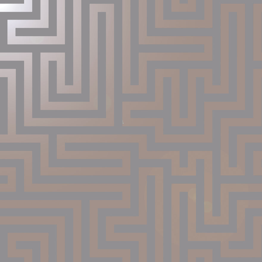 Glistening Maze Grey/Rose Gold 12914 by Holden Decor