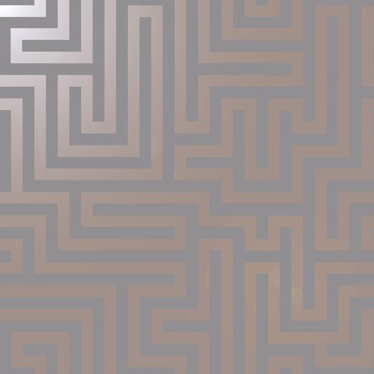 Glistening Maze Grey/Rose Gold 12914 by Holden Decor