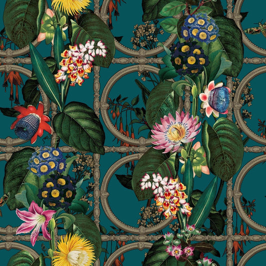 Floral ate Teal 13176 by Holden Decor
