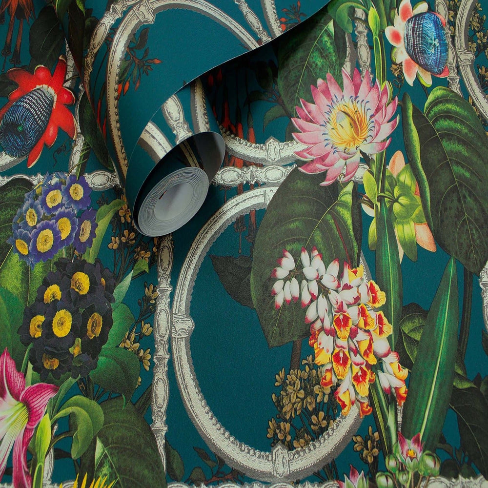 Floral ate Teal 13176 by Holden Decor