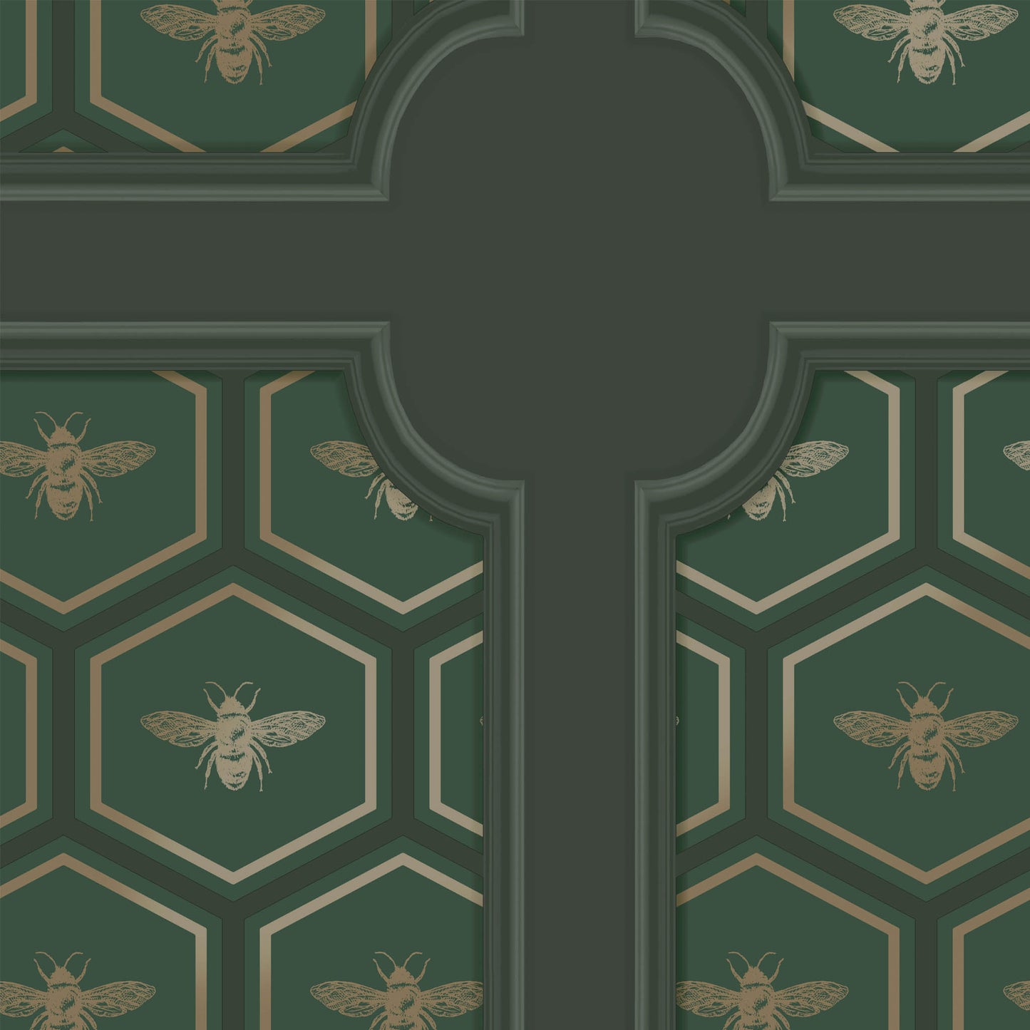 Bee Panel Green 13370 by Holden Decor